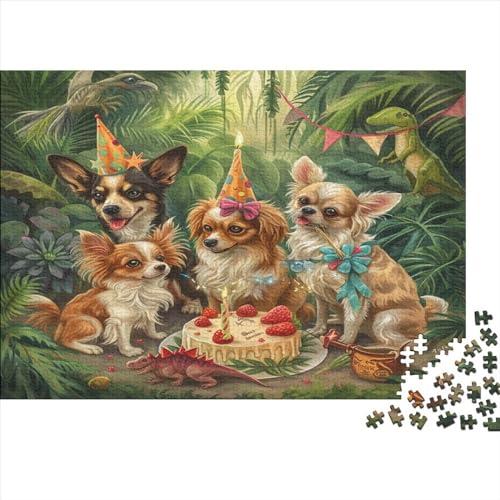 Süßer Hund Puzzlespiel 1000 Teile Puzzles Für Erwachsene Lernspiel Herausforderung Spielzeug 1000 Teile Puzzles Für Erwachsene Kinder Erwachsenen Puzzlespiel Puzzel 1000pcs (75x50cm) von BIDLEAHDV