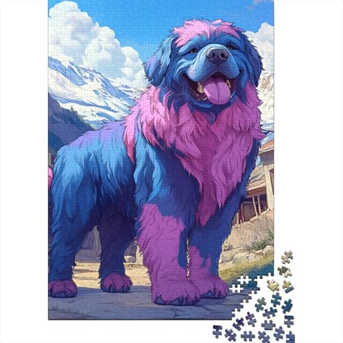 Tibetanischer Mastiff Puzzles 1000 Teile Schwer Puzzle Spielzeug Lernspiel Impossible Herausforderung Spielzeug Für Erwachsene Und Kinder Ab 12 Jahren 1000pcs (75x50cm) von BIDLEAHDV