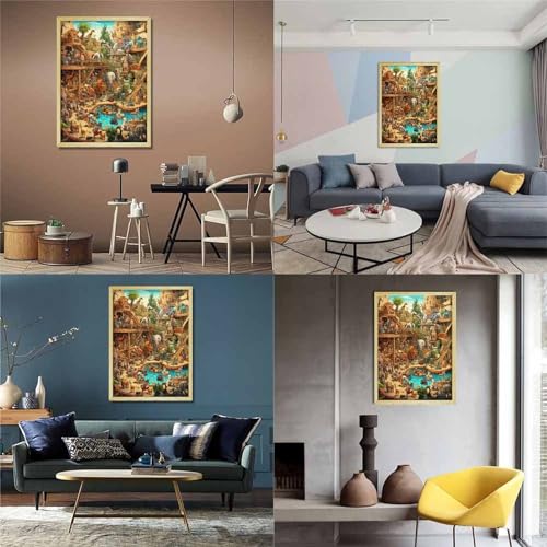 Tierwelt Puzzle 1000 Teile Schwer Puzzle Spielzeug Lernspiel Impossible Herausforderungsspielzeug Für Erwachsene Und Kinder Ab 14 Jahren 1000pcs (75x50cm) von BIDLEAHDV