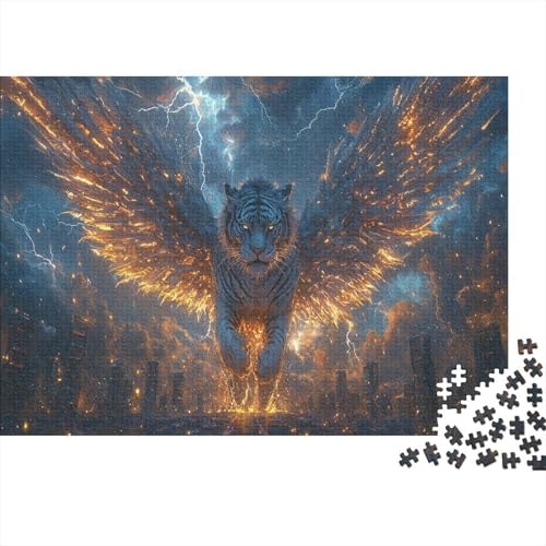 Tiger Puzzle 1000 Teile Erwachsener Kniffel Spaß Für Die Ganze Familie - Abwechslungsreiche 1000 Puzzleteilige Motive Puzzlespiel Erwachsene, Puzzel 1000pcs (75x50cm) von BIDLEAHDV