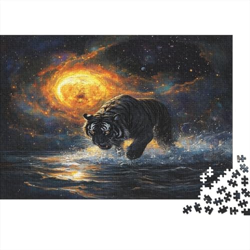 Tiger Puzzle 1000 Teile Puzzle Für Erwachsene Und Kinder Ab 14 Jahren,Puzzlespiel Erwachsenen Puzzlespiel Puzzel 1000pcs (75x50cm) von BIDLEAHDV
