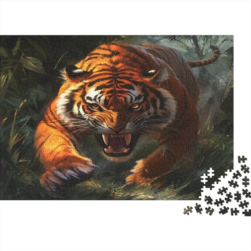 Tiger Puzzle 1000 Teile Puzzle Für Erwachsene Und Kinder Ab 14 Jahren Puzzel 1000pcs (75x50cm) von BIDLEAHDV