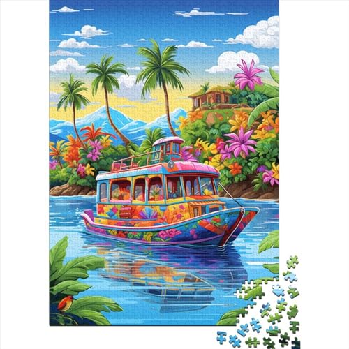 Urlaub Bucht Puzzles 1000 Teile Schwer Puzzle Spielzeug Pädagogisches Spiel Impossible Herausforderungsspielzeug Für Erwachsene Kinder 1000pcs (75x50cm) von BIDLEAHDV
