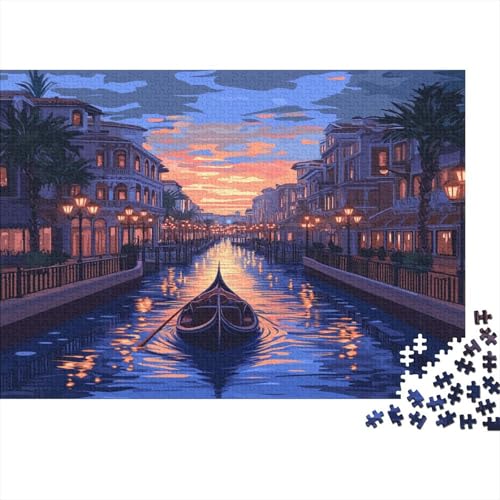 Venedig Water City 1000 Teile Puzzle, Puzzles Für Erwachsene, 1000 Teile Puzzlespiel Für Jugendliche & Erwachsene Puzzlespiel Puzzel 1000pcs (75x50cm) von BIDLEAHDV