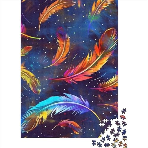 Vibrante Feder Puzzle 1000-teilige Schwer Puzzle Spielzeug Lernspiel Impossible Herausforderung Spielzeug Für Erwachsene Und Kinder Ab 14 Jahren 1000pcs (75x50cm) von BIDLEAHDV