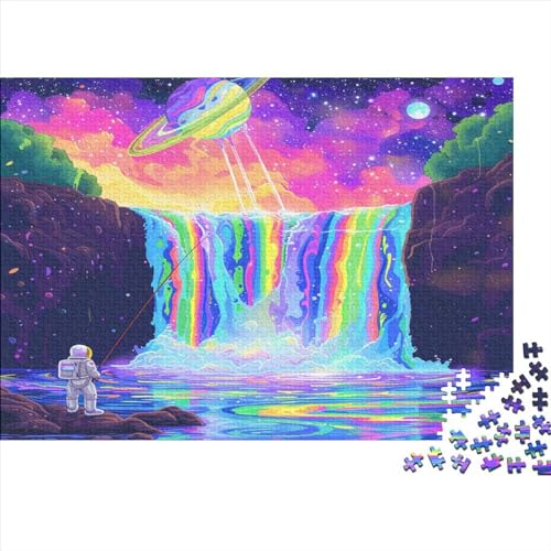 Wasserfall Puzzlespiel 1000 Teile Erwachsene -Puzzle 1000 Stück Spiel Puzzles Für Erwachsene Kinder Puzzle Erwachsenen Puzzlespiel Puzzel 1000pcs (75x50cm) von BIDLEAHDV