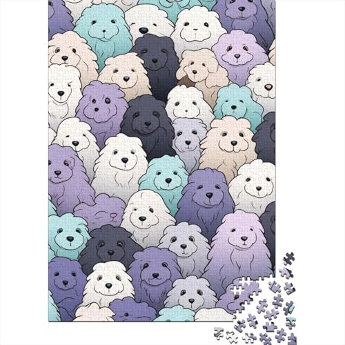 Welpen Puzzle 1000-teilige Schwer Puzzle Spielzeug Lernspiel Impossible Herausforderung Spielzeug Für Erwachsene Kinder 1000pcs (75x50cm) von BIDLEAHDV