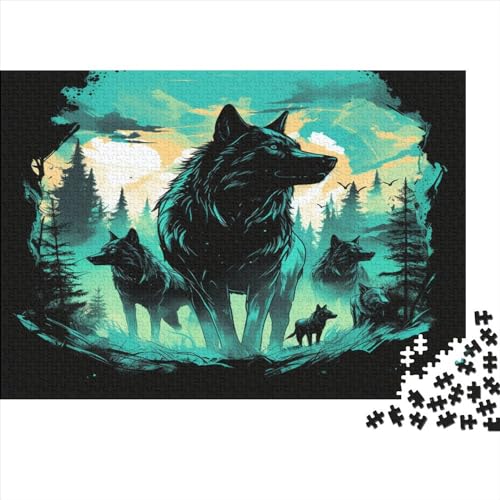 Wolf Puzzle 1000 Teile Erwachsener Kniffel Spaß Für Die Ganze Familie - Abwechslungsreiche 1000 Puzzleteilige Motive Puzzlespiel Erwachsene, Puzzel 1000pcs (75x50cm) von BIDLEAHDV