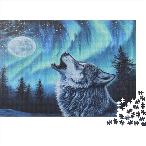 Wolf Puzzle 1000 Teile Für Erwachsene Und Kinder Ab 14 Jahren Für Stressabbauer Puzzel 1000pcs (75x50cm) von BIDLEAHDV