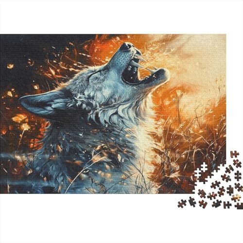 Wolf Puzzle 1000 Teile Puzzle Für Erwachsene Und Kinder Ab 14 Jahren Puzzel 1000pcs (75x50cm) von BIDLEAHDV