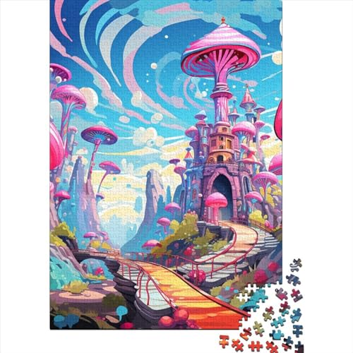 Wunderland Puzzle 1000 Teile Schwer Puzzle Spielzeug Lernspiel Impossible Herausforderungsspielzeug Für Erwachsene Und Kinder Ab 12 Jahren 1000pcs (75x50cm) von BIDLEAHDV