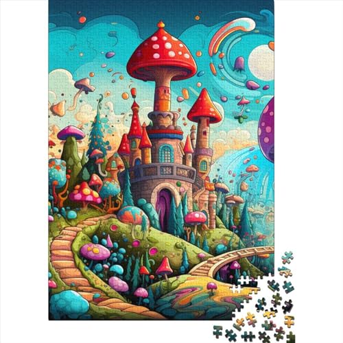 Wunderland Puzzle 1000-teilige Schwer Puzzle Spielzeug Lernspiel Impossible Herausforderungsspielzeug Für Erwachsene Und Kinder Ab 14 Jahren 1000pcs (75x50cm) von BIDLEAHDV