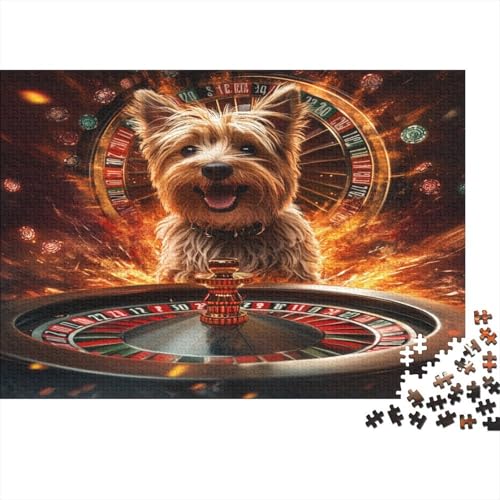 Yorkshire Terrier Puzzle 1000 Teile Erwachsener Kniffel Spaß Für Die Ganze Familie - Abwechslungsreiche 1000 Puzzleteilige Motive Puzzle Erwachsene, Puzzel 1000pcs (75x50cm) von BIDLEAHDV