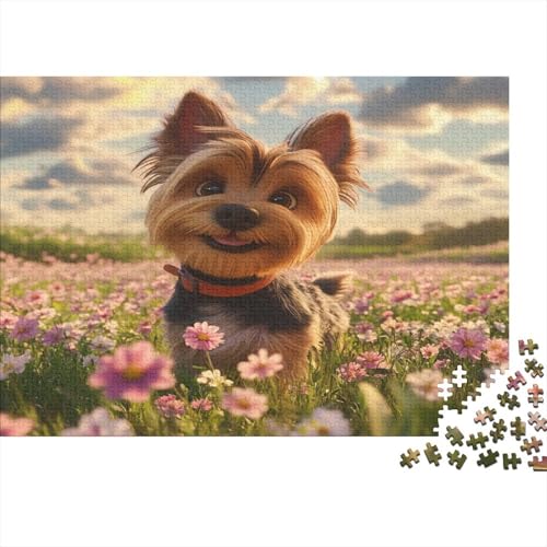 Yorkshire Terrier Puzzle 1000 Teile Puzzle Für Erwachsene Und Kinder Ab 14 Jahren Puzzel 1000pcs (75x50cm) von BIDLEAHDV