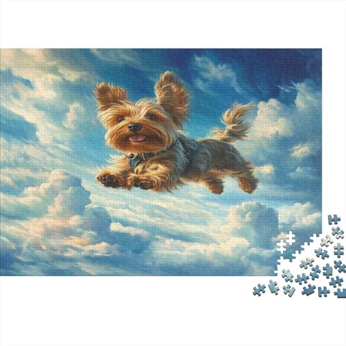 Yorkshire Terrier Puzzle 1000 Teile Puzzles Für Erwachsene Klassische Puzzles 1000 Teile Erwachsene Puzzlespiel Erwachsene 1000 Teile Erwachsenen Puzzlespiel Puzzel 1000pcs (75x50cm) von BIDLEAHDV