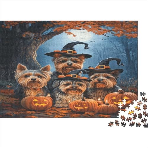 Yorkshire Terrier Puzzlespiel 1000 Teile Erwachsene -Puzzle 1000 Stück Spiel Puzzles Für Erwachsene Kinder Puzzle Erwachsenen Puzzlespiel Puzzel 1000pcs (75x50cm) von BIDLEAHDV