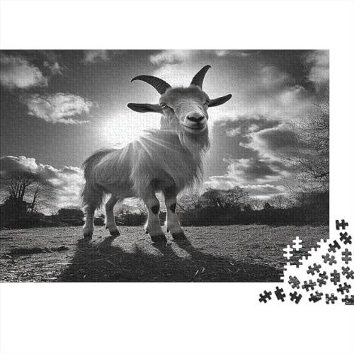 Ziege Puzzle 1000 Teile Puzzles Für Erwachsene Klassische Puzzles 1000 Teile Erwachsene Puzzlespiel Erwachsene 1000 Teile Erwachsenen Puzzlespiel Puzzel 1000pcs (75x50cm) von BIDLEAHDV