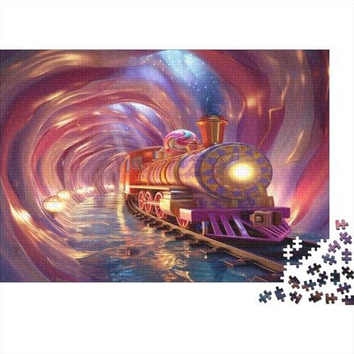 Zug Sternennacht Puzzle 1000 Teile Erwachsene, Puzzlespiel Jigsaw Puzzles Erwachsenen Puzzlespiel Puzzel 1000pcs (75x50cm) von BIDLEAHDV