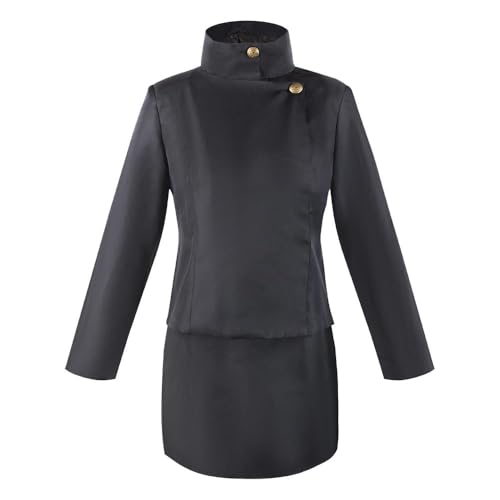 BIEGMAI Ieiri Shoko Cosplay JJK Outfit Halloween Kostüm Damen Erwachsene JJK Shoko Uniform Anime Karneval Party Top Rock Anzug (Ieiri Shoko Kostüm, L) von BIEGMAI