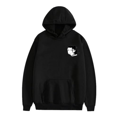 BIEGMAI JJK Geto Suguru Itadori Yuji Fushiguro Megumi Hoodies Anime Hoodies Cosplay Kapuzenpullover Langarm Sweatshirts Mode Schwarz Manga Gedruckt Pullover (Typ 3, L) von BIEGMAI