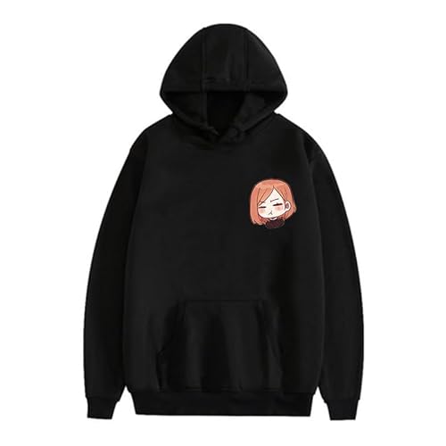 BIEGMAI JJK Geto Suguru Itadori Yuji Fushiguro Megumi Hoodies Anime Hoodies Cosplay Kapuzenpullover Langarm Sweatshirts Mode Schwarz Manga Gedruckt Pullover (Typ 4, XS) von BIEGMAI