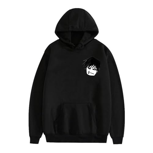 BIEGMAI JJK Geto Suguru Itadori Yuji Fushiguro Megumi Hoodies Anime Hoodies Cosplay Kapuzenpullover Langarm Sweatshirts Mode Schwarz Manga Gedruckt Pullover (Typ 7, 4XL) von BIEGMAI
