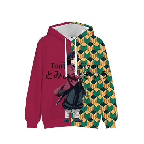 BIEGMAI Nezuko Hoodies Kanroji Mitsuri Kochou Shinobu Sweatshirt Anime Kapuzenpullover Hoodies Cosplay Sweatshirt Unisex Casual Sport Langarm Pullover Manga Geschenke für Erwachsene Teenager (Typ 7 von BIEGMAI