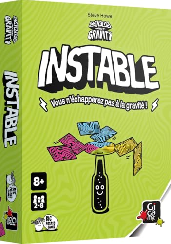 BIG POTATO GAMES Unstabil: Das Ausgleichsspiel der Karten, das die Schwerkraft herausfordert | lustiges Kartenspiel | 2+ Spieler – ab 8 Jahren von Big Potato