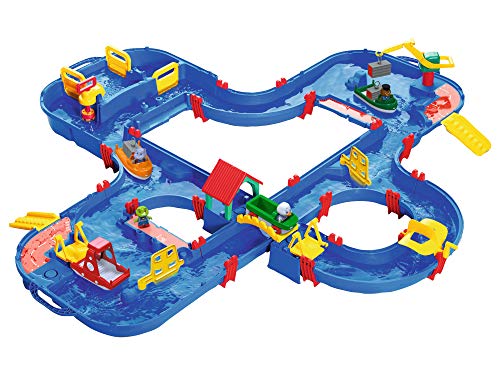 AquaPlay - AquaPlay´nGo - 160x145x22cm große Wasserbahn, größte Wasserwelt von AquaPlay, inkl. 4 Tierfiguren und 4 Booten, für Kinder ab 3 Jahren von AquaPlay
