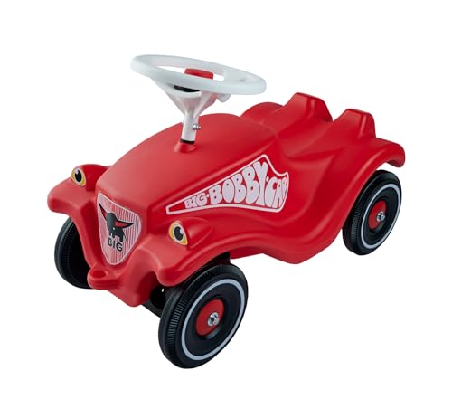 BIG-Bobby-Car Classic - Kinderfahrzeug für Jungen und Mädchen, klassisches Rutschfahrzeug belastbar bis 50 kg, für Kinder ab 1 Jahr, rot von BIG Spielwarenfabrik