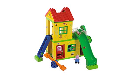 BIG-Bloxx Peppa Pig Play House - Baumhaus, Construction Set, BIG-Bloxx Set bestehend aus Peppa, Schorsch und Haus, 75 Teile, Multicolour, für Kinder ab 18 Monaten von Simba