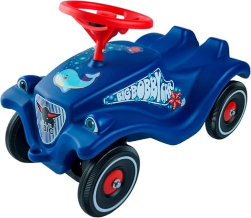 BIG-Bobby-Car Classic Ocean - Kinderfahrzeug mit Aufklebern in Ozean Design, für Jungen und Mädchen, belastbar bis zu 50 kg, Rutschfahrzeug für Kinder ab 1 Jahr, blau, Vlau BIG-Bobby-Car Classic Ocean - Kinderfahrzeug mit Aufklebern in Ozean Design, für Jungen und Mädchen, belastbar bis zu 50 kg, Rutschfahrzeug für Kinder ab 1 Jahr, blau, Vlau von BIG Spielwarenfabrik
