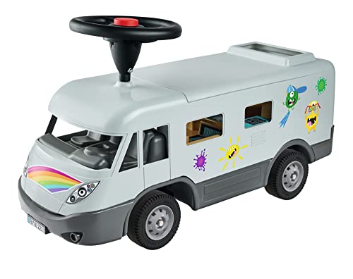 BIG-Camper – Rutsch- und Spielauto - Spielzeug-Wohnmobil mit Flüsterrädern zum Fahren und Spielen für Kinder von 2 - 5 Jahren, Kinderauto für drinnen und draußen von BIG Spielwarenfabrik