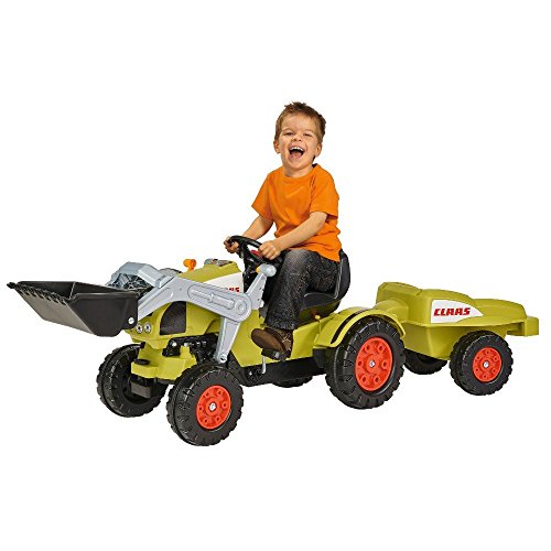BIG - Claas Celtis Loader mit Anhänger - Kindertrettraktoren, Spielfahrzeug mit Präzisionskettenantrieb, 3-fach verstellbarer Sitz, bis 50 kg, Claas Lizenz, für Kinder ab 3 Jahren BIG - Claas Celtis Loader mit Anhänger - Kindertrettraktoren, Spielfahrzeug mit Präzisionskettenantrieb, 3-fach verstellbarer Sitz, bis 50 kg, Claas Lizenz, für Kinder ab 3 Jahren von BIG Spielwarenfabrik