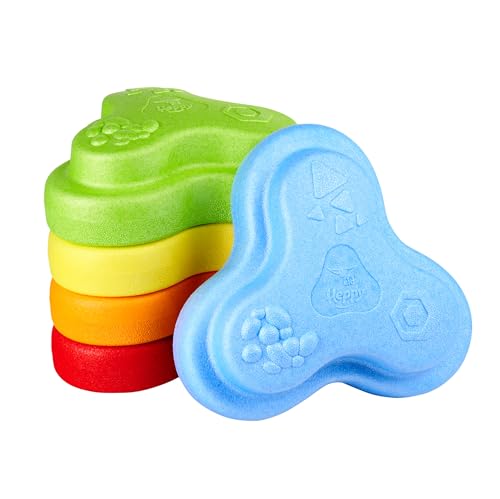 BIG Heppy Rocks – Balanciersteine & Spielsteine-Set, 5 Stück – fördert Motorik, Gleichgewicht & Sensorik – Indoor & Outdoor Spielzeug, für Kinder ab 1 Jahr von BIG Spielwarenfabrik