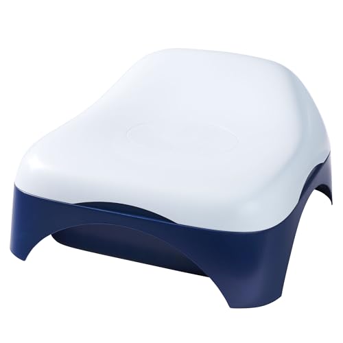 BIG Relax Sandkasten (53 x 54 x 25 cm) - multifunktionaler Sandkasten mit Abdeckung und Sitzfläche für Kinder von 1-5 Jahre, Balkonsandkasten und Aufbewahrungsbox für draußen und drinnen von BIG Spielwarenfabrik