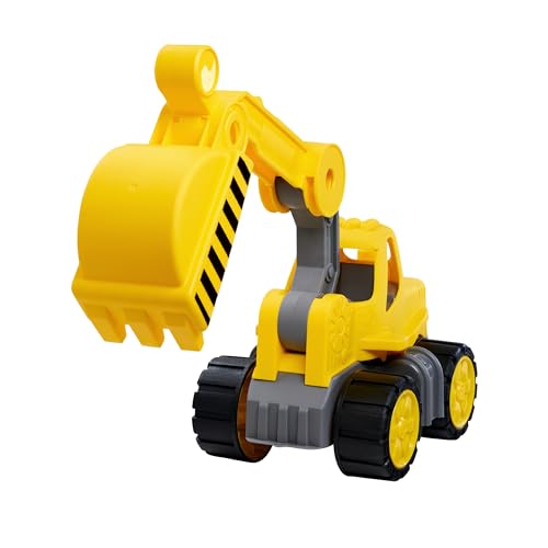 Big Power Worker – Classic Bagger (21cm) mit Reifen aus Softmaterial - Spielzeug Auto ideal für Unterwegs, beweglicher Baggerarm mit Griff, für Kinder ab 2 Jahre, Gelb Big Power Worker – Classic Bagger (21cm) mit Reifen aus Softmaterial - Spielzeug Auto ideal für Unterwegs, beweglicher Baggerarm mit Griff, für Kinder ab 2 Jahre, Gelb von BIG Spielwarenfabrik