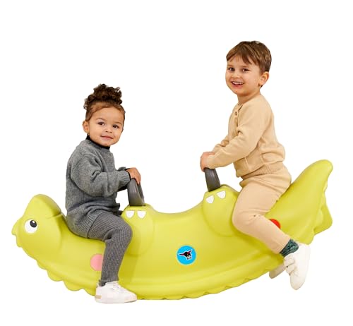 Big Sammy Rocker - Kinderwippe für 1 bis 3 Personen, mit süßen Rückenschuppen und stabilen Griffen, belastbar bis zu 50 kg, für Kinder ab 12 Monaten, grün Big Sammy Rocker - Kinderwippe für 1 bis 3 Personen, mit süßen Rückenschuppen und stabilen Griffen, belastbar bis zu 50 kg, für Kinder ab 12 Monaten, grün von BIG Spielwarenfabrik
