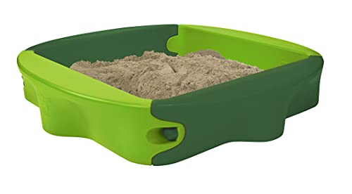 BIG-Sandy mit Hard-Cover - Sandkasten mit bespielbarer Abdeckung, bequeme Sitzfläche, UV-stabilem und wetterfestem Kunststoff, 138 x 138 cm, für Kinder ab 1 Jahr, hellgrün/dunkelgrün BIG-Sandy mit Hard-Cover - Sandkasten mit bespielbarer Abdeckung, bequeme Sitzfläche, UV-stabilem und wetterfestem Kunststoff, 138 x 138 cm, für Kinder ab 1 Jahr, hellgrün/dunkelgrün von BIG Spielwarenfabrik