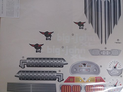 Big Aufklebersatz Stickers für Traktor Big 80056547 John XL Loader komplett [Spielzeug] von BIG Spielwarenfabrik