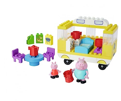 BIG-Bloxx Peppa Pig Camper - Peppa´s Campingwagen, Construction Set, BIG-Bloxx Set bestehend aus Peppa, Papa Wutz und Camper, 52 Teile, für Kinder ab 18 Monaten BIG-Bloxx Peppa Pig Camper - Peppa´s Campingwagen, Construction Set, BIG-Bloxx Set bestehend aus Peppa, Papa Wutz und Camper, 52 Teile, für Kinder ab 18 Monaten von BIG Spielwarenfabrik