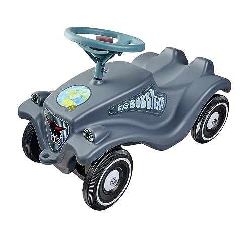 BIG Bobby Car Classic Eco - Rutschauto ab 1 Jahr aus Recycling-Material mit Lenkrad und Hupe, für Kinder von 1-5 Jahre (bis 50 kg), Anthrazit mit bunten Aufklebern BIG Bobby Car Classic Eco - Rutschauto ab 1 Jahr aus Recycling-Material mit Lenkrad und Hupe, für Kinder von 1-5 Jahre (bis 50 kg), Anthrazit mit bunten Aufklebern von BIG Spielwarenfabrik