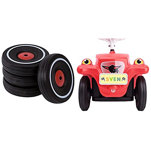 Big - Bobby Car Whisper Wheels - Flüsterräder für Rutscher Autos, Reifen-Set mit Befestigungsclips und Montageanleitung, ab 1 Jahr & Nummernschild - Namensschild für das Rutschfahrzeug, ab 1 Jahr Big - Bobby Car Whisper Wheels - Flüsterräder für Rutscher Autos, Reifen-Set mit Befestigungsclips und Montageanleitung, ab 1 Jahr & Nummernschild - Namensschild für das Rutschfahrzeug, ab 1 Jahr von BIG Spielwarenfabrik
