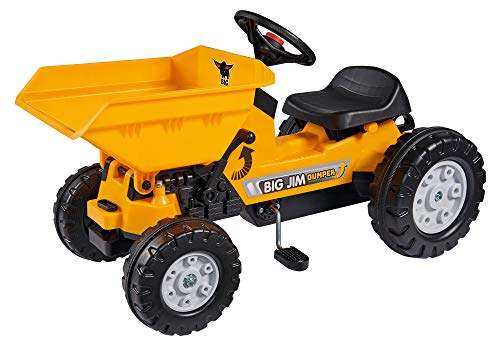 BIG - Jim Dumper - Kinderkipper Spielfahrzeug, 3-fach verstellbarer Sitz, wetterbeständiges Kunststoffmaterial, Speichenlenkrad mit verstellbarer Hupe, für Kinder ab 3 Jahren BIG - Jim Dumper - Kinderkipper Spielfahrzeug, 3-fach verstellbarer Sitz, wetterbeständiges Kunststoffmaterial, Speichenlenkrad mit verstellbarer Hupe, für Kinder ab 3 Jahren von BIG Spielwarenfabrik