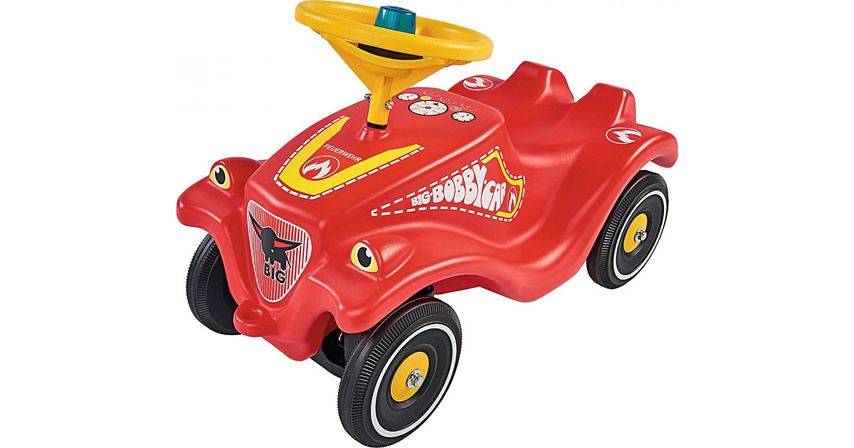 BIG-Bobby-Car-Classic Feuerwehr mit Licht- und Soundmodul gelb/rot von BIG