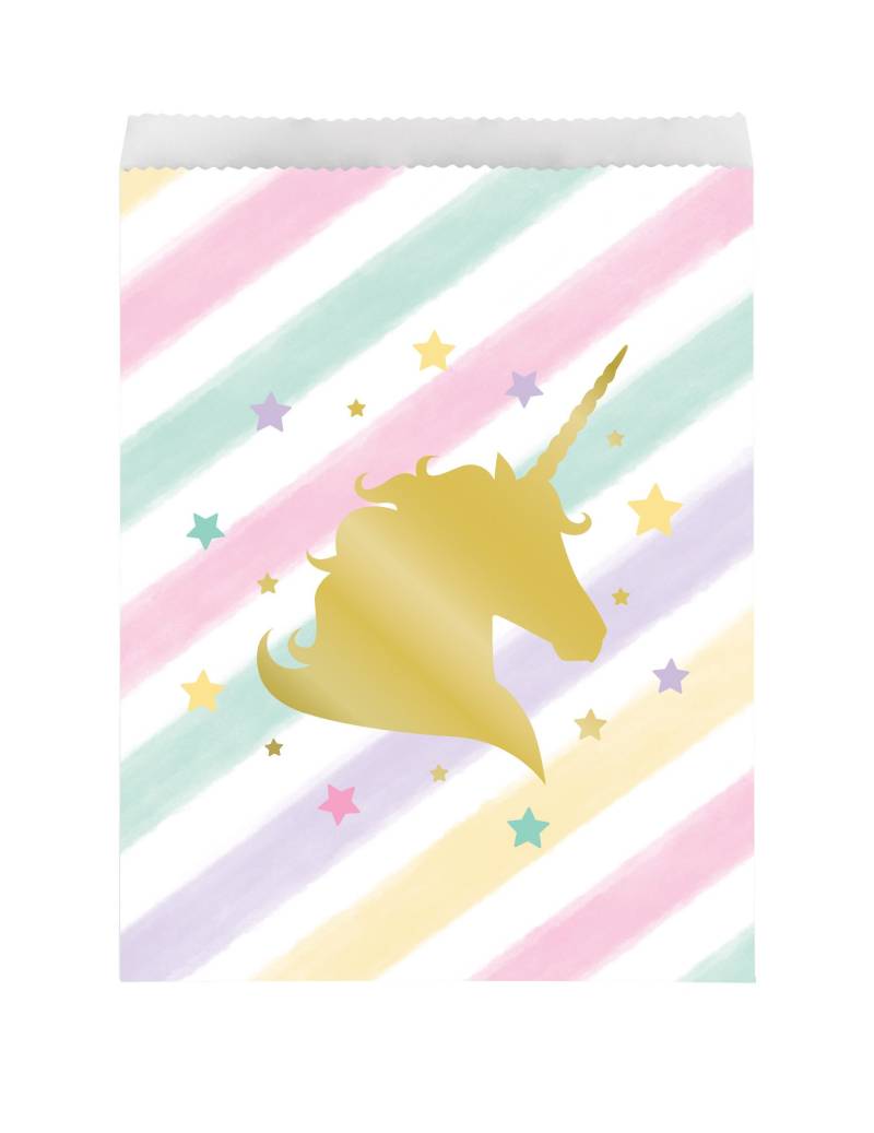 10 Papiertüten Einhorn 23 x 17 cm 10 Papiertüten Einhorn 23 x 17 cm von BIGIEMME SRL