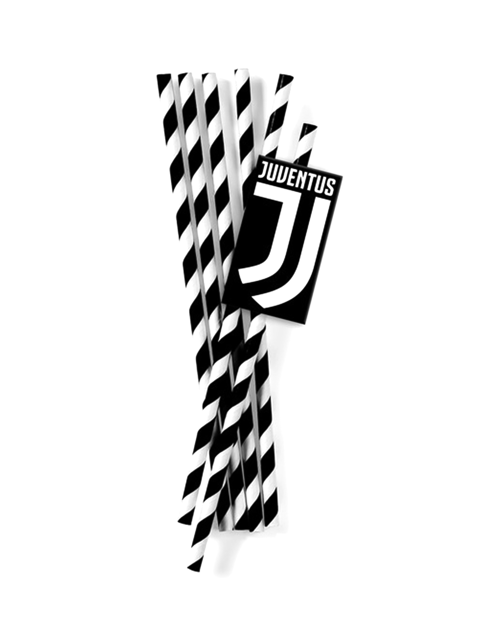 12 Papierstrohhalme Juventus Karton 19,5 cm Schwarz-Weiß 12 Papierstrohhalme Juventus Karton 19,5 cm Schwarz-Weiß von BIGIEMME SRL