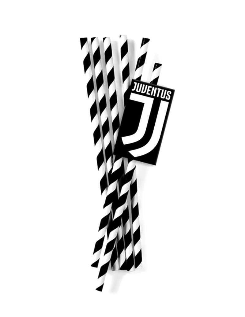 12 Papierstrohhalme Juventus Karton 19,5 cm Schwarz-Weiß 12 Papierstrohhalme Juventus Karton 19,5 cm Schwarz-Weiß von BIGIEMME SRL