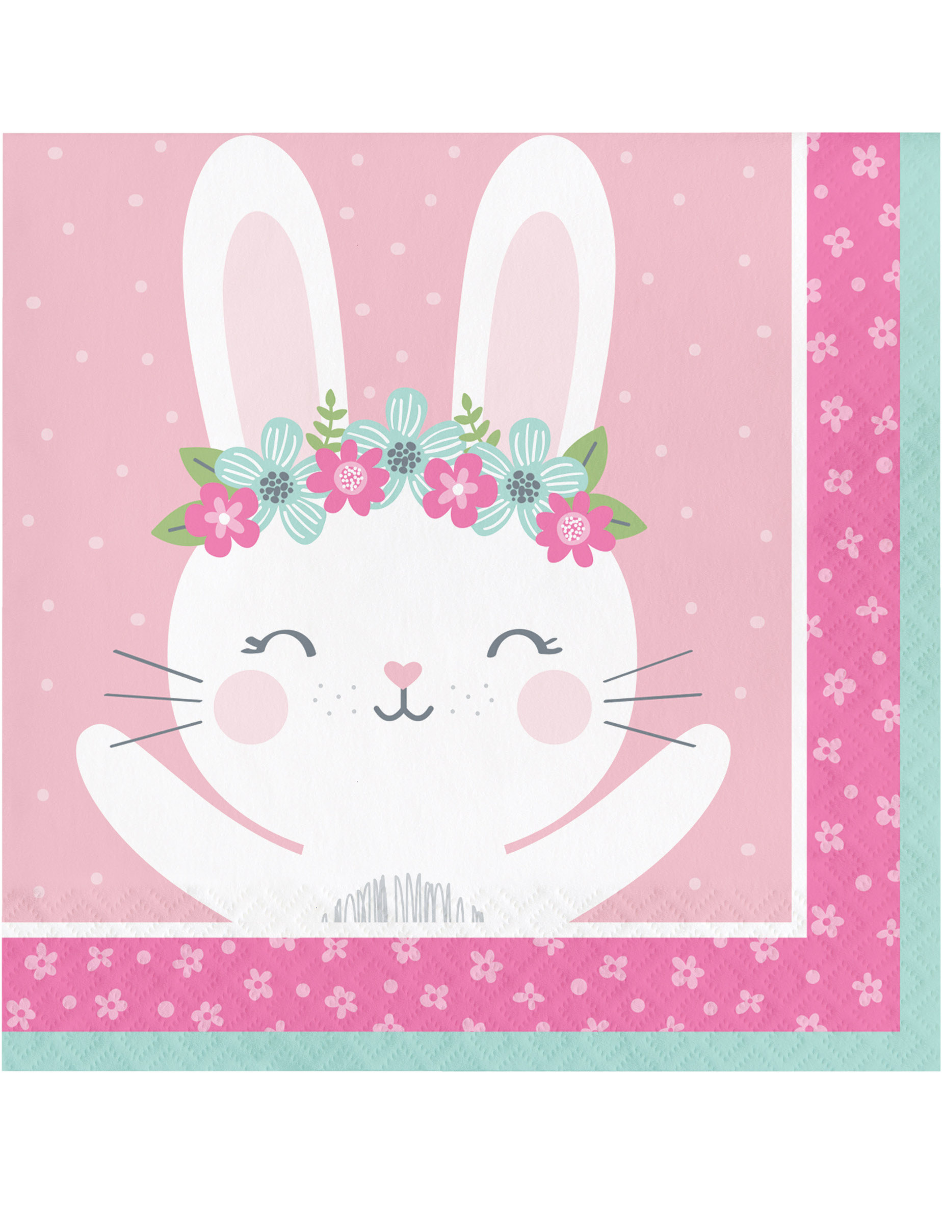 16 Hasen Servietten Ostern rosa 33 x 33 cm 16 Hasen Servietten Ostern rosa 33 x 33 cm von BIGIEMME SRL