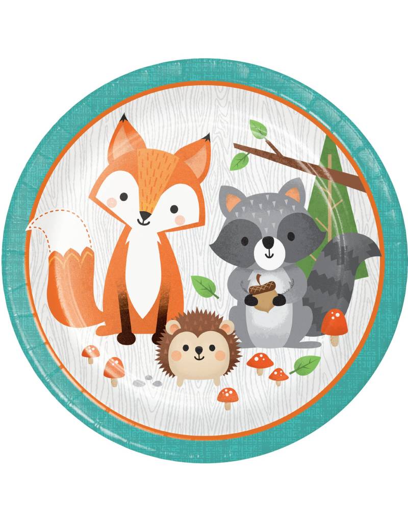 8 Pappteller Waldtiere Groß 23 cm 8 Pappteller Waldtiere Groß 23 cm von BIGIEMME SRL